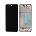 Oled Assembly With Frame Compatible For Samsung Galaxy A73 5G (A736 / 2022)  (Service Pack) (Gray)