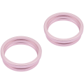 Back Camera Bezel Ring Only Compatible For iPhone 15 / 15 Plus (Pink) (2 Piece Set)