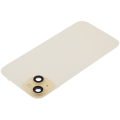 Back Glass With Steel Plate With Wireless NFC Charging MagSafe Magnet & Flashlight Flex Compatible For iPhone 15 Plus (Used OEM Pull: Grade A) (Yellow)