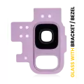 Back Camera Lens With Bracket / Bezel Compatible For Samsung Galaxy S9 (Lilac Purple)