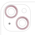 Back Camera Bezel Ring Only Compatible For iPhone 15 / 15 Plus (Pink) (2 Piece Set)