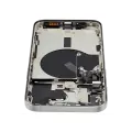 Back Housing W/ Small Pre-Installed Compatible For iPhone 15 Pro Max (US Version) (Used OEM Pull: Grade B) (White Titanium)