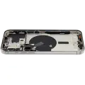Back Housing W/ Small Pre-Installed Compatible For iPhone 15 Pro Max (US Version) (Used OEM Pull: Grade B) (White Titanium)
