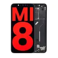 OLED Assembly With Frame Compatible For Xiaomi Mi 8 (Aftermarket Plus) (Black)